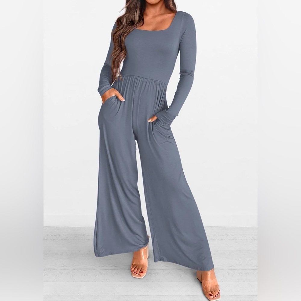 NWOT. Dusty Blue Women's Jumpsuit- S - Picture 1 of 5